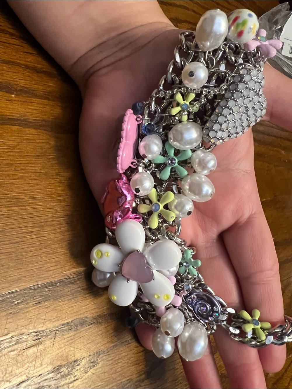 Betsey Johnson Floral Bib Necklace - Picture 3 of 6